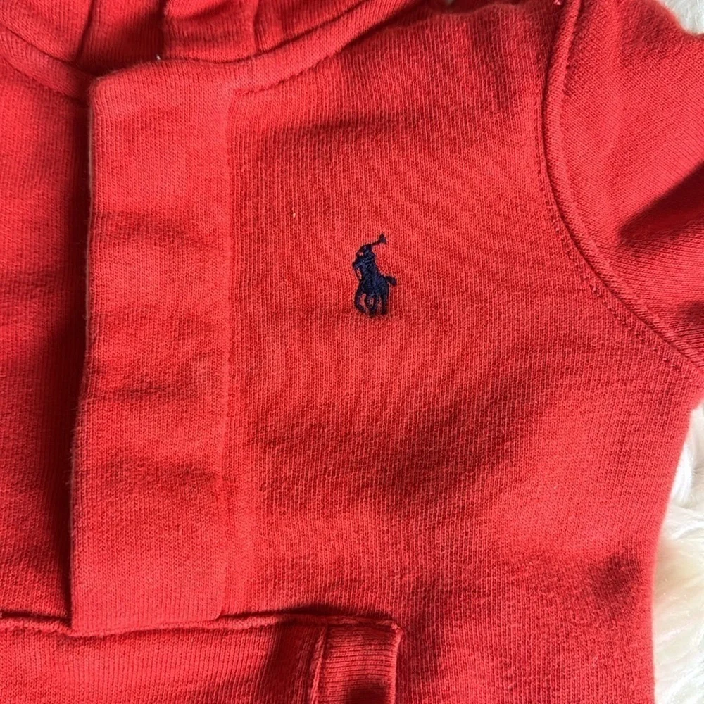 Ralph Lauren baby red coverall with hood Size 9 Months / 9M